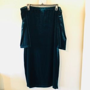 Velvet Green Dress